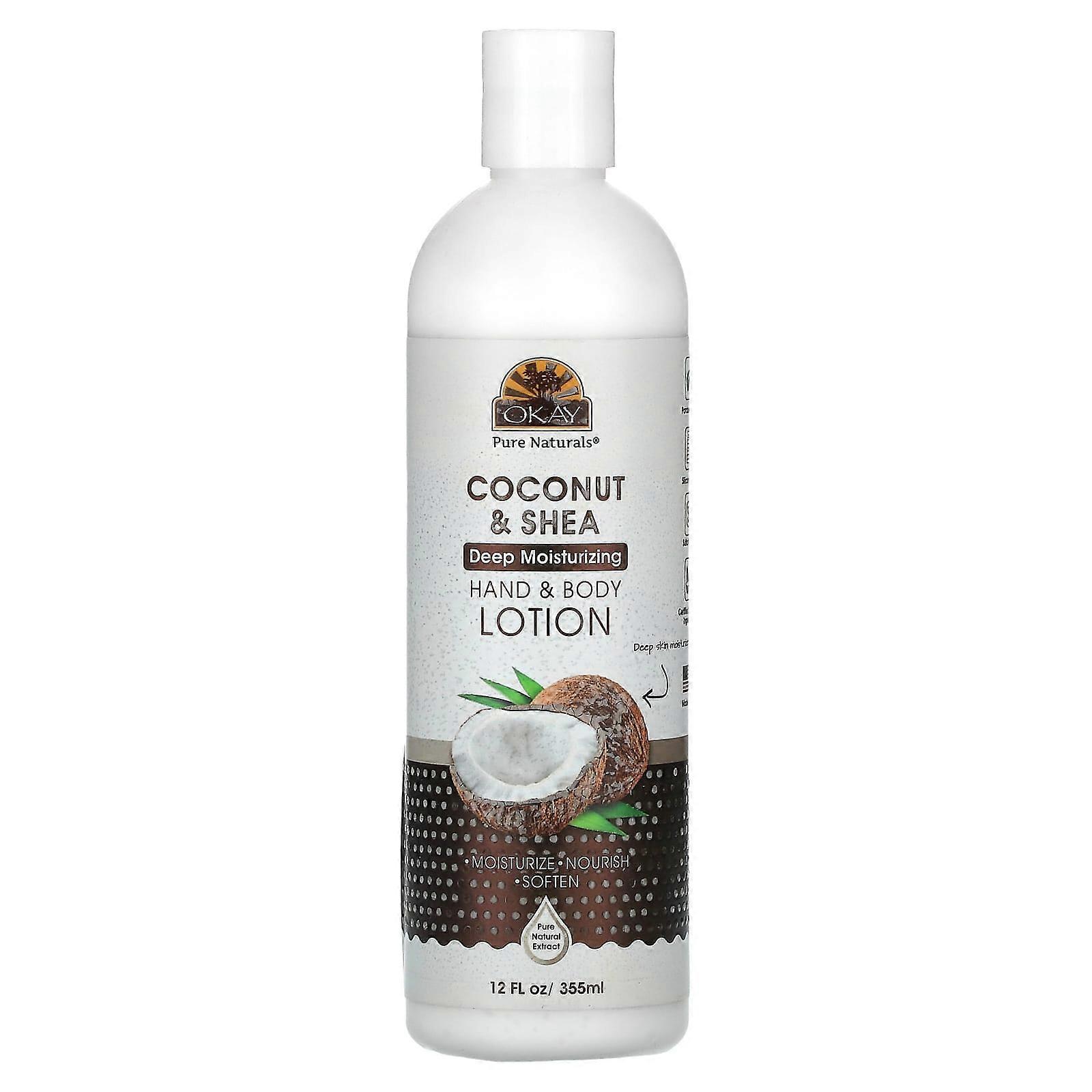 Hand & Body Lotion, Coconut & Shea, 12 fl oz (355 ml)