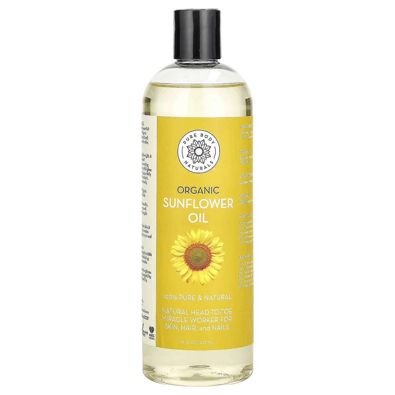 Organic Sunflower Oil, 16 fl oz (473 ml)
