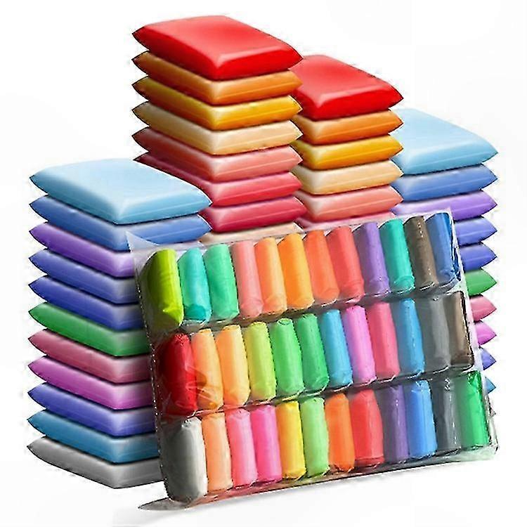 Ultra-Light Non-Sticky Modeling Clay Set with 36 Vibrant Colors for Kids Creative DIY Projects