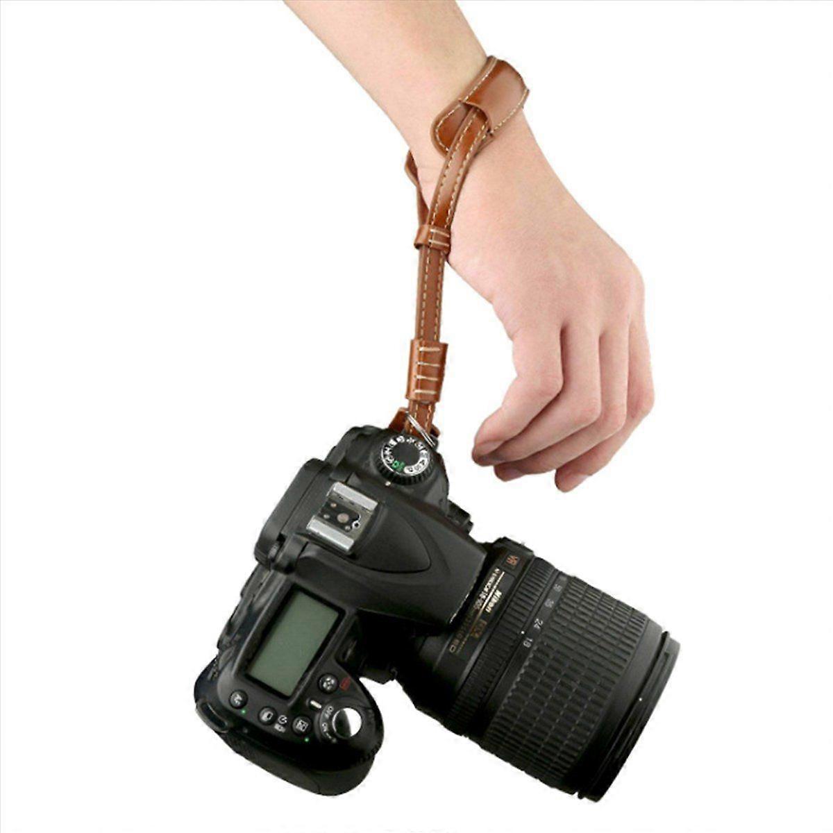 Suitable for SLR Leather Wrist Strap-Brown