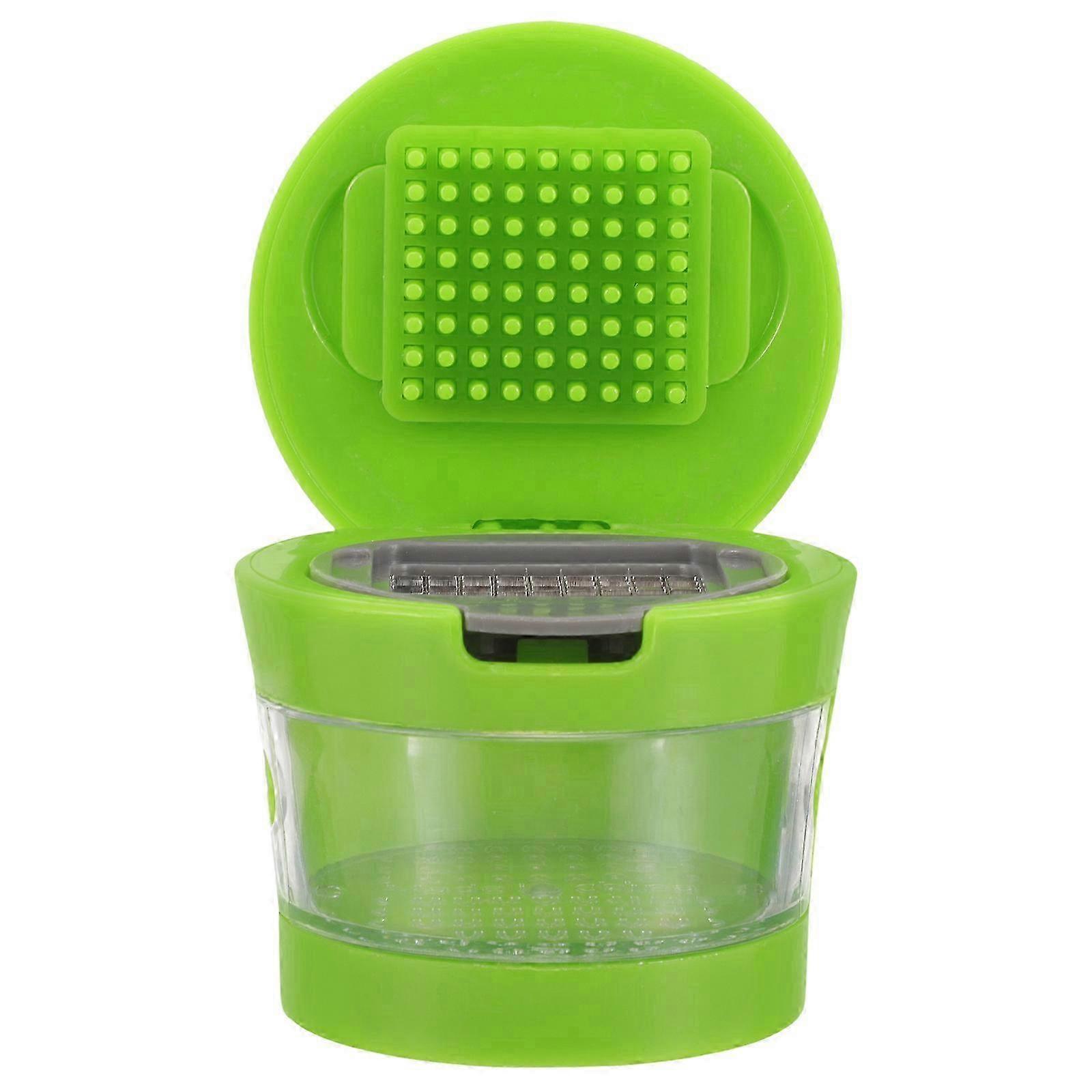 2025 Garlic Press Chopper Slicer Hand Presser Grinder Crusher Practical Kitchen Tools (Green)