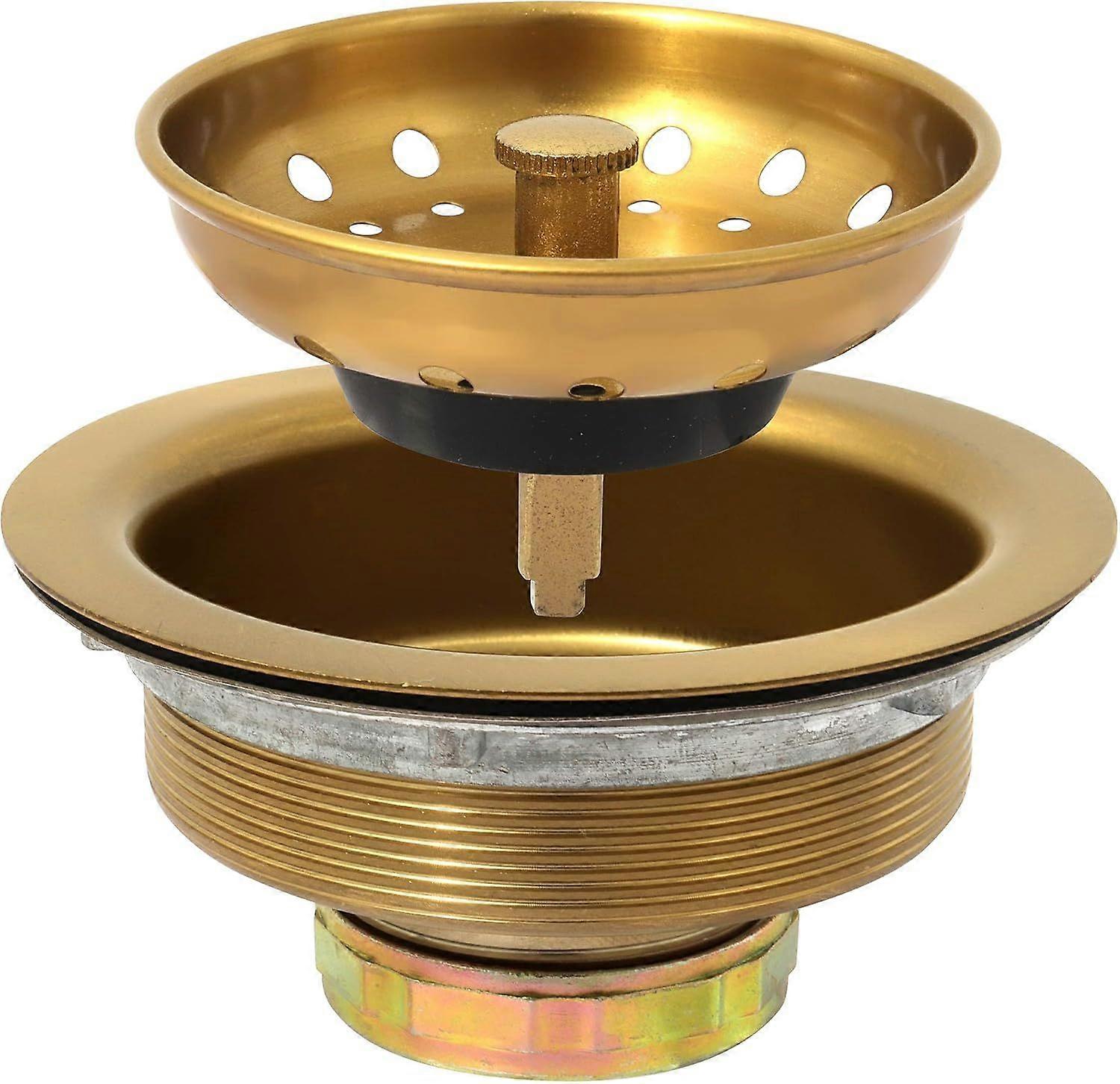 Kitchen Sink Drain Strainer Assembly with Basket Strainer/Sink Stopper, Kitchen