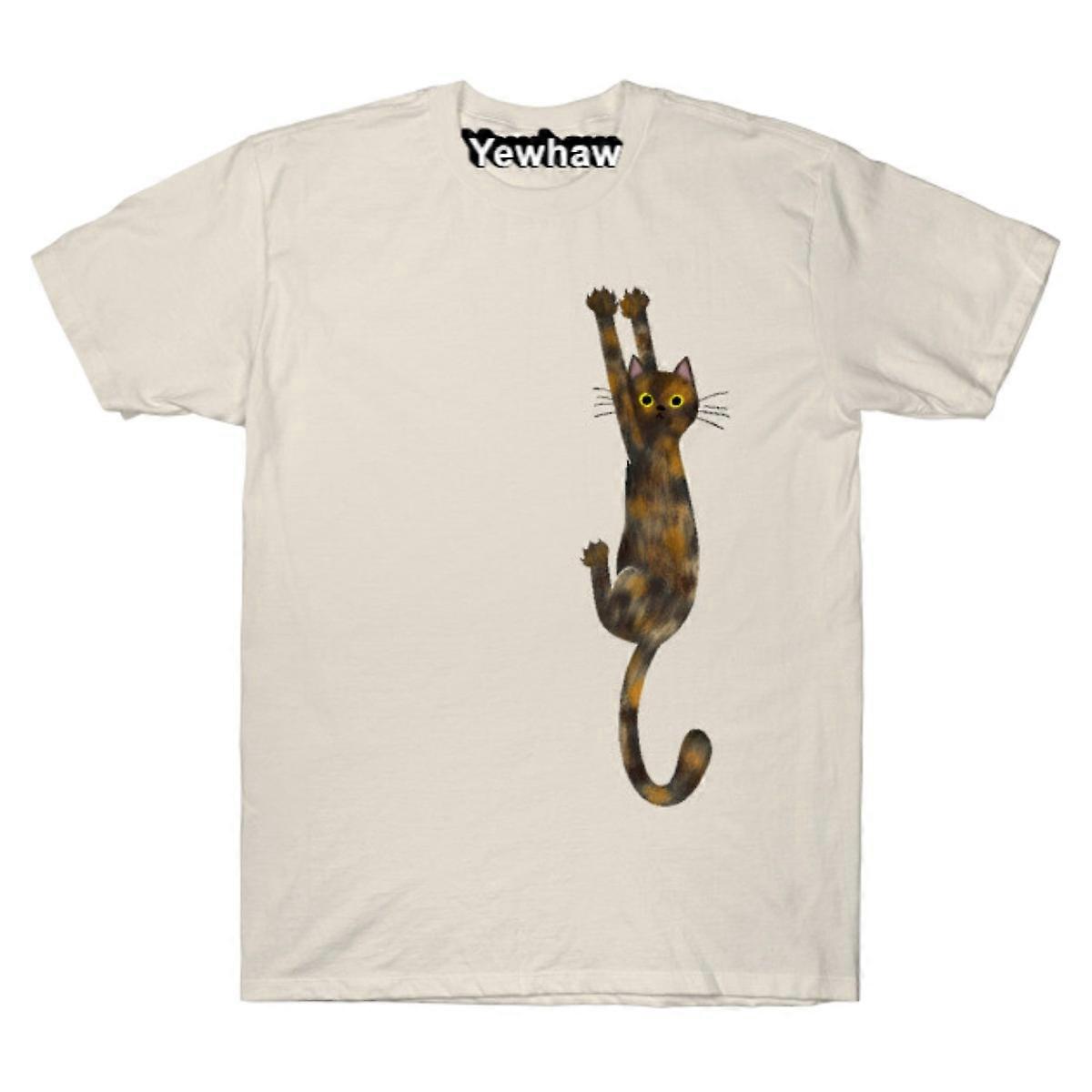 Tortoise Shell Cat Hanging On with Claws Tortie Cat T-shirt