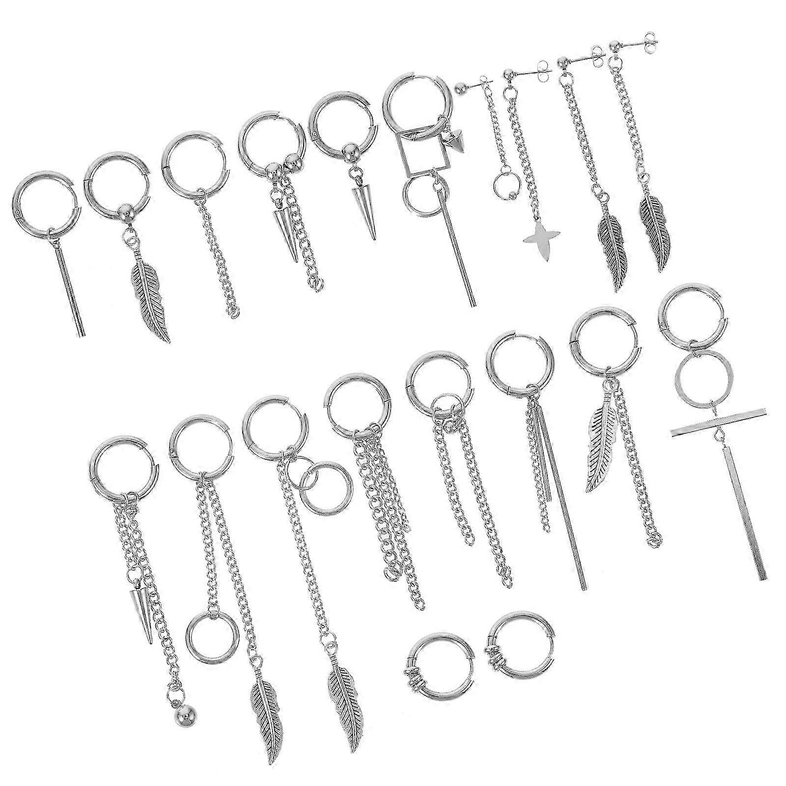 Minimalist Hoop Chain Earrings for Women's