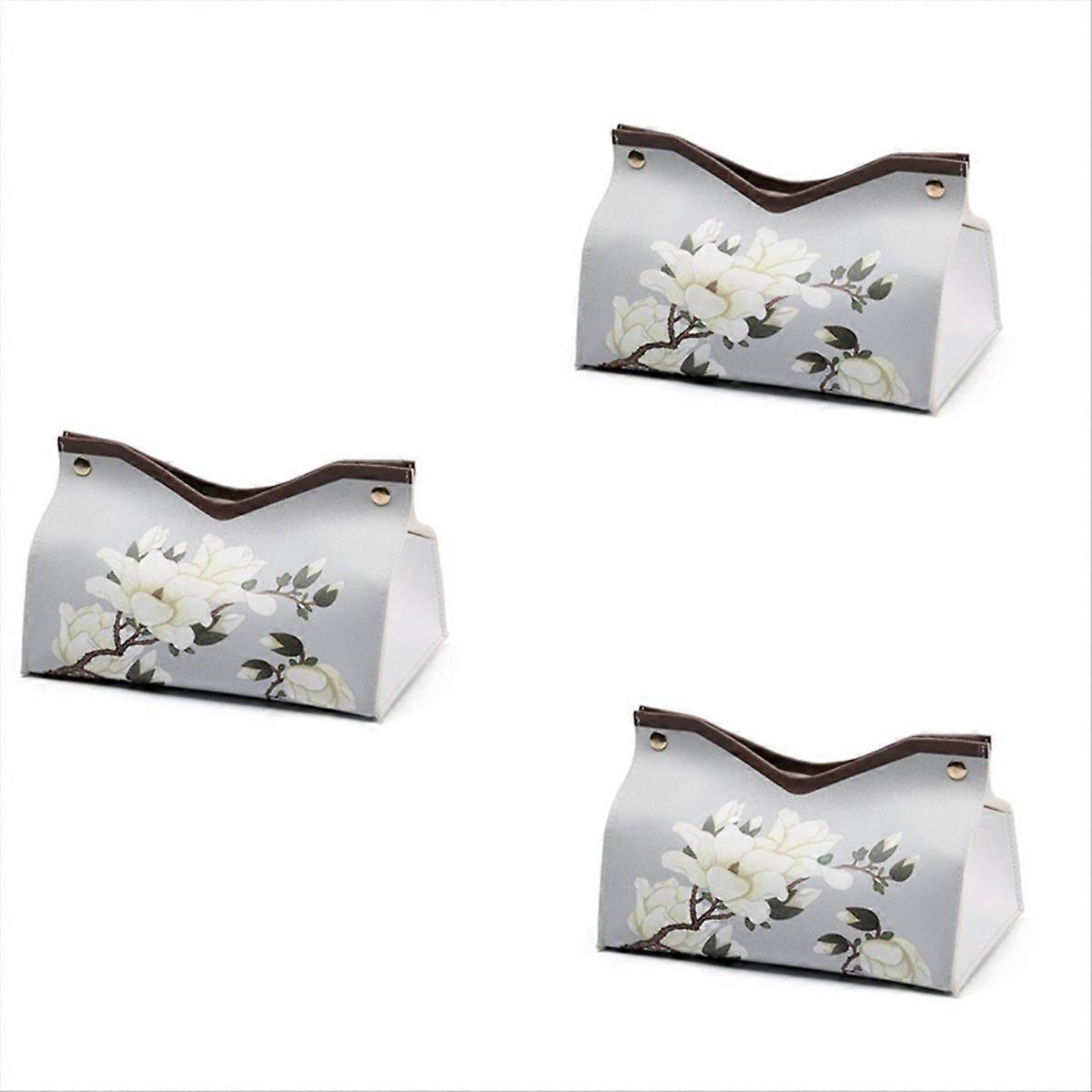  Chinese Style Leather Tissue Box, Home Coffee Table Decoration