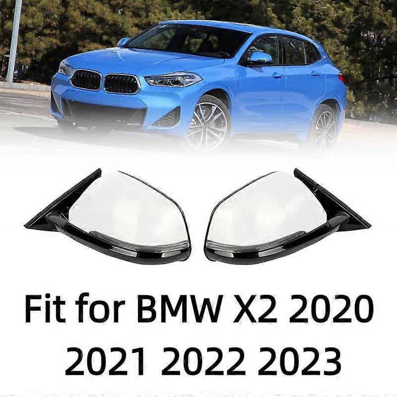 Applicable to For BMW X2 2020 2021 2022 2023 Car Accessories Side Outside Rearview Mirror Assembly Auto Mirror Heating LED Turn signal Assy