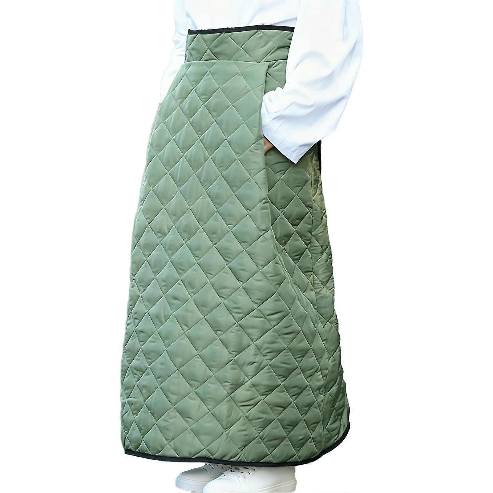 Lap Blankets for Elderly Waterproof Wearable Adjustable With Pocket Outdoor Lap Blanket Army Green