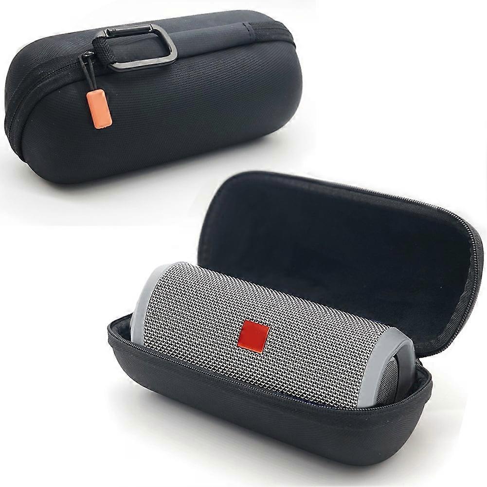 SUSUchens Portable Bluetooth-compatible Speaker Storage Bag Zipper Closure Carry Case for compatible with JBL Flip 4 Black