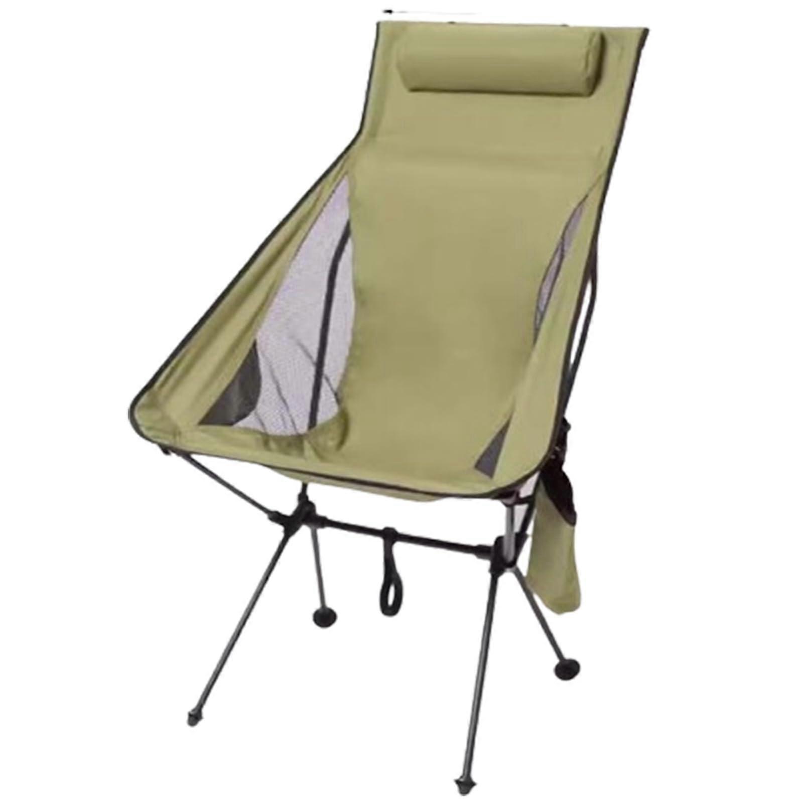 Lightweight Camping Chairs With  Backrest And Headrests Compact Foldable Design For Backpacking And Hiking