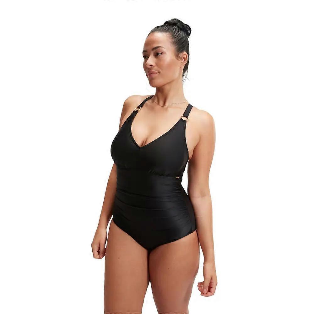 Speedo Maillot de Bain Shaping Col V - Noir
