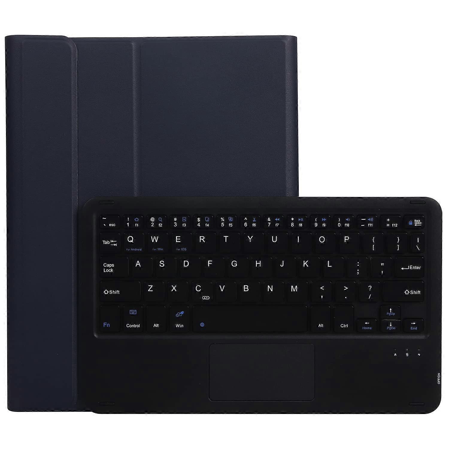 Bluetooth Keyboard Case With Trackpad For 10.8 Tablet, 10.8 Tablet Protective Cover Black Mouse Pad