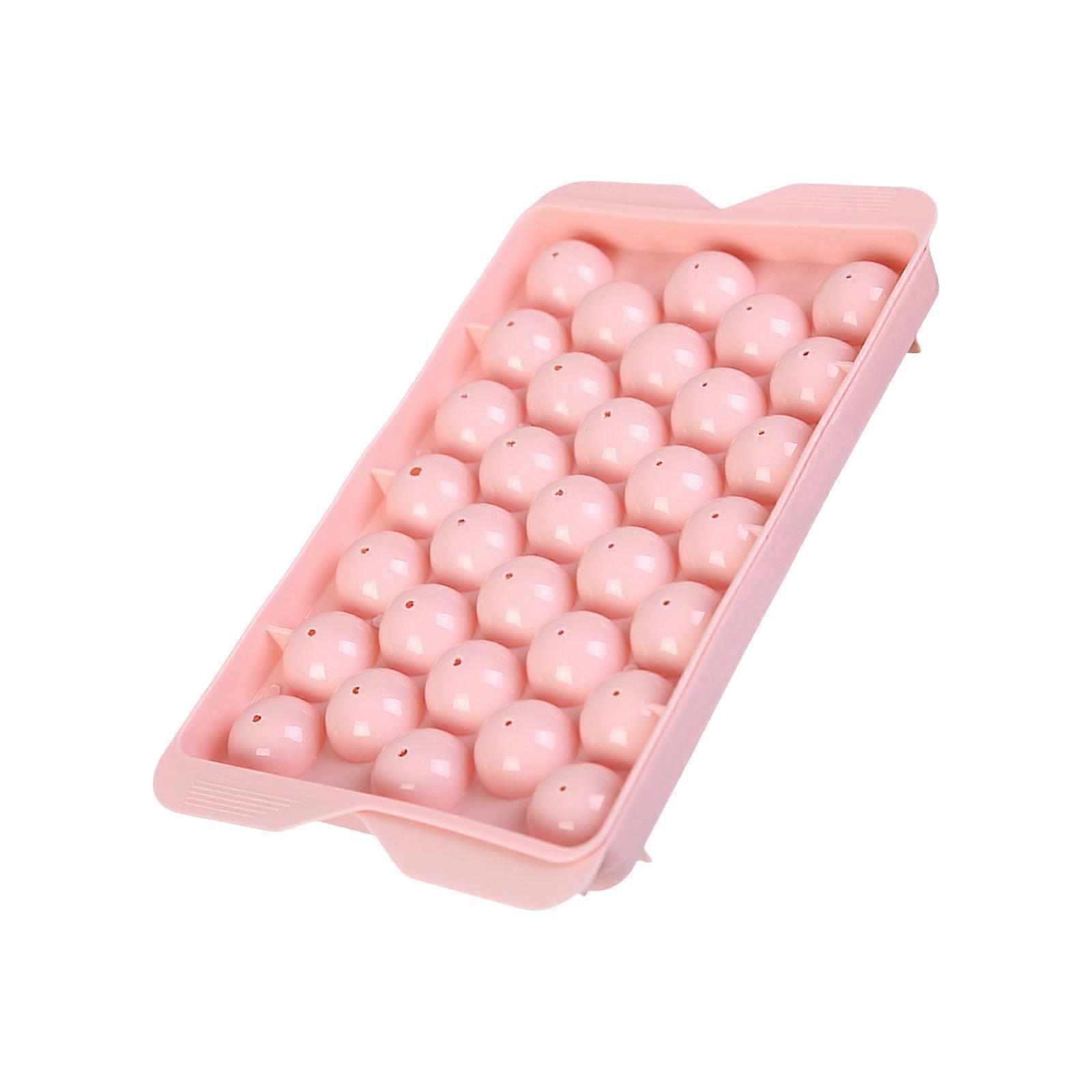 Flexible 33 Ice Ball Tray Ice Cubes Tray Ice Cubes Molds Pp Texture Perfect for Kitchen Cafes or Any Ice Cubes Needs Multicolor