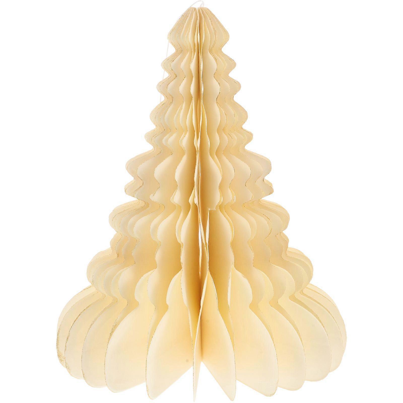 Paper Xmas Tree Decor Tabletop Paper Xmas Tree Decor Honeycomb Xmas Tree Charm Decor Xmas Tree Decor Christmas Paper Xmas Tree Decor