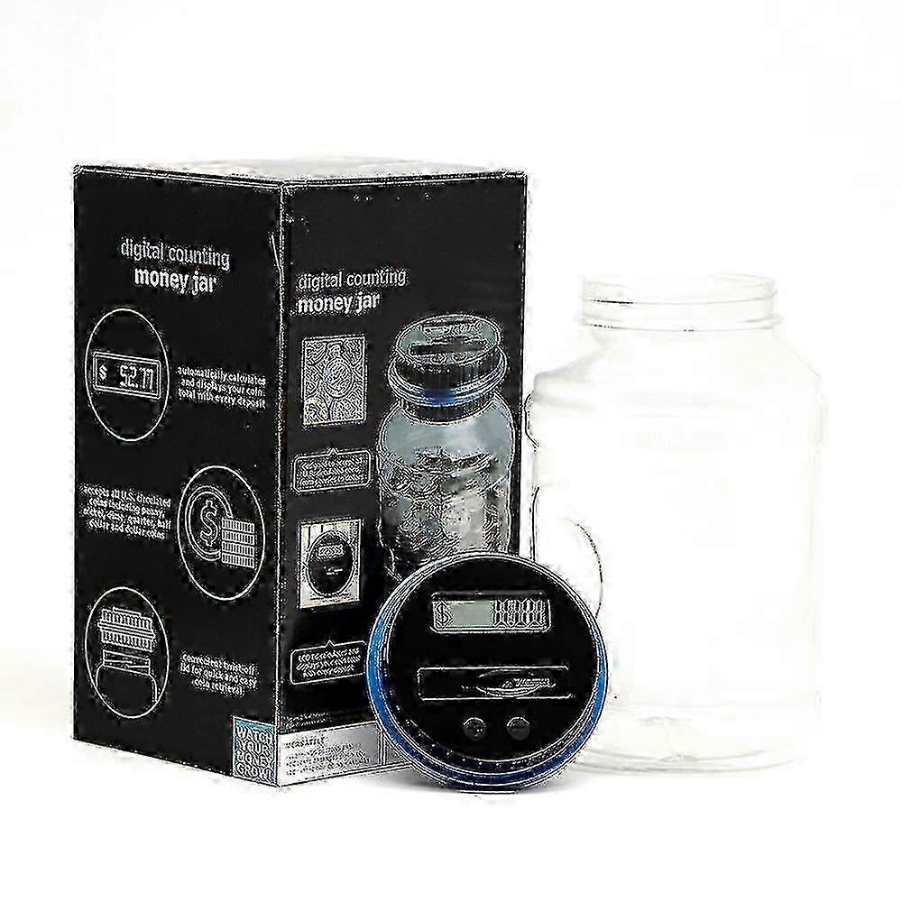 Money Boxes Counter With Lcd Display Large Capacity Automatic Coin Counting Jar Tw