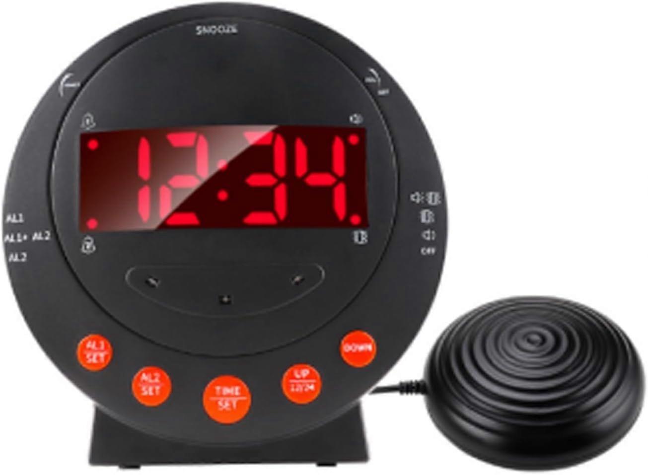 Dual Extra Loud Alarm Clock With Bed Shaker, Sonic Boom Alarm Clock With Vibrating