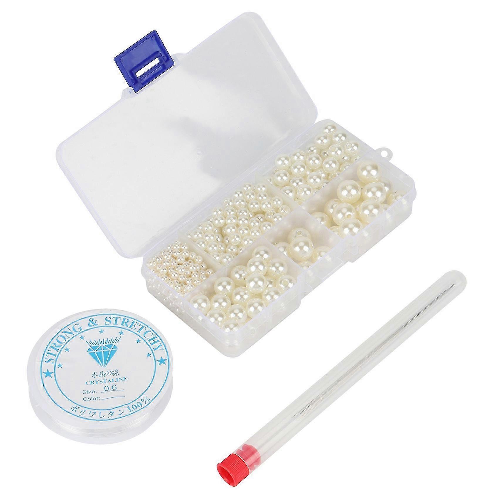 10 Grid Pearl Type DIY Craft Kit for Making Bracelets, Necklaces and Earrings (with Matching Tools)As shown in color SZRH
