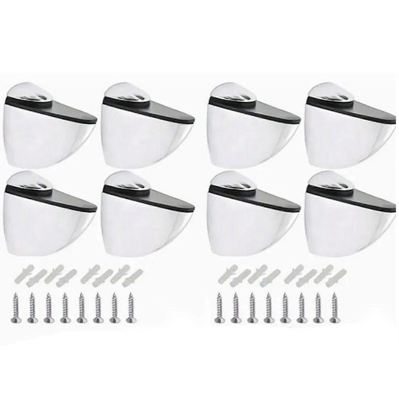 8Pcs Glass Clamp Clip Holder for Frames Shelf Zinc Alloy Adjustable Laminate Plate Bracket Connector