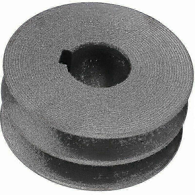 Metal Double Groove Pulley Engine Wheel Workshop Synchronous Wheel Outside 72mm Inside 24mm Key 8mm