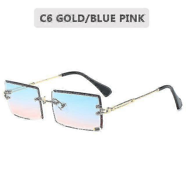 Retro solbriller Kvinder Rimless Gradient Shades