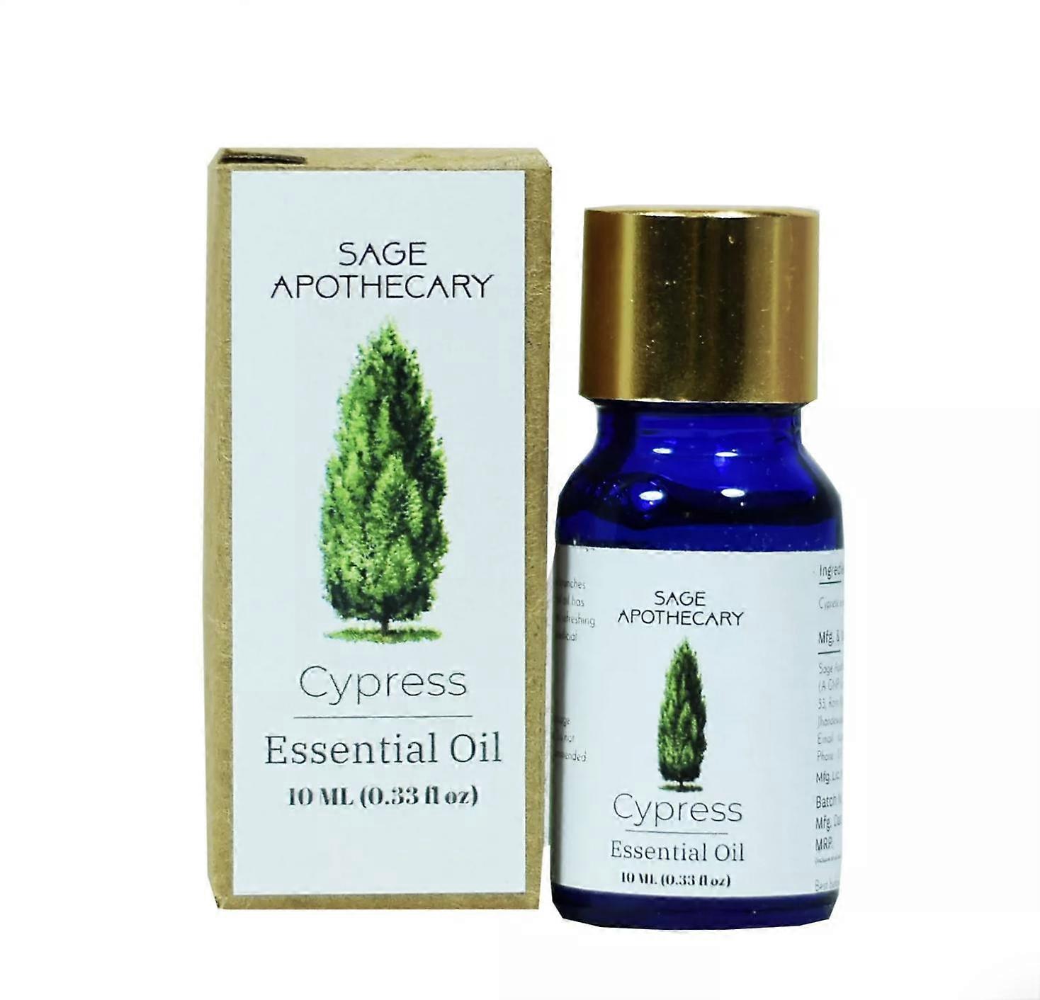 Essential oil of cypress (10 ml), Cypress Essential Oil, Sage Apothecary