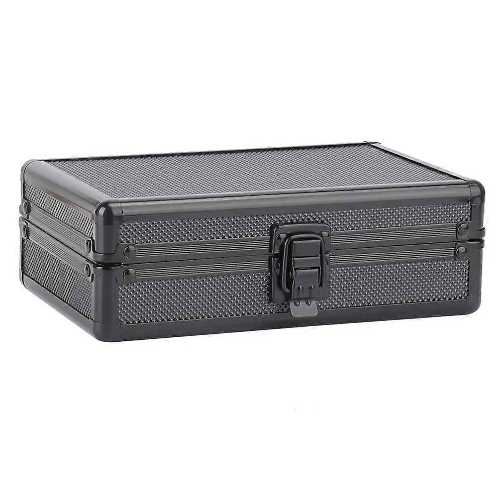 Custodia per umidificatore per sigari con guscio in alluminio e rivestimento in cedro, scatola regalo portatile con umidificatore