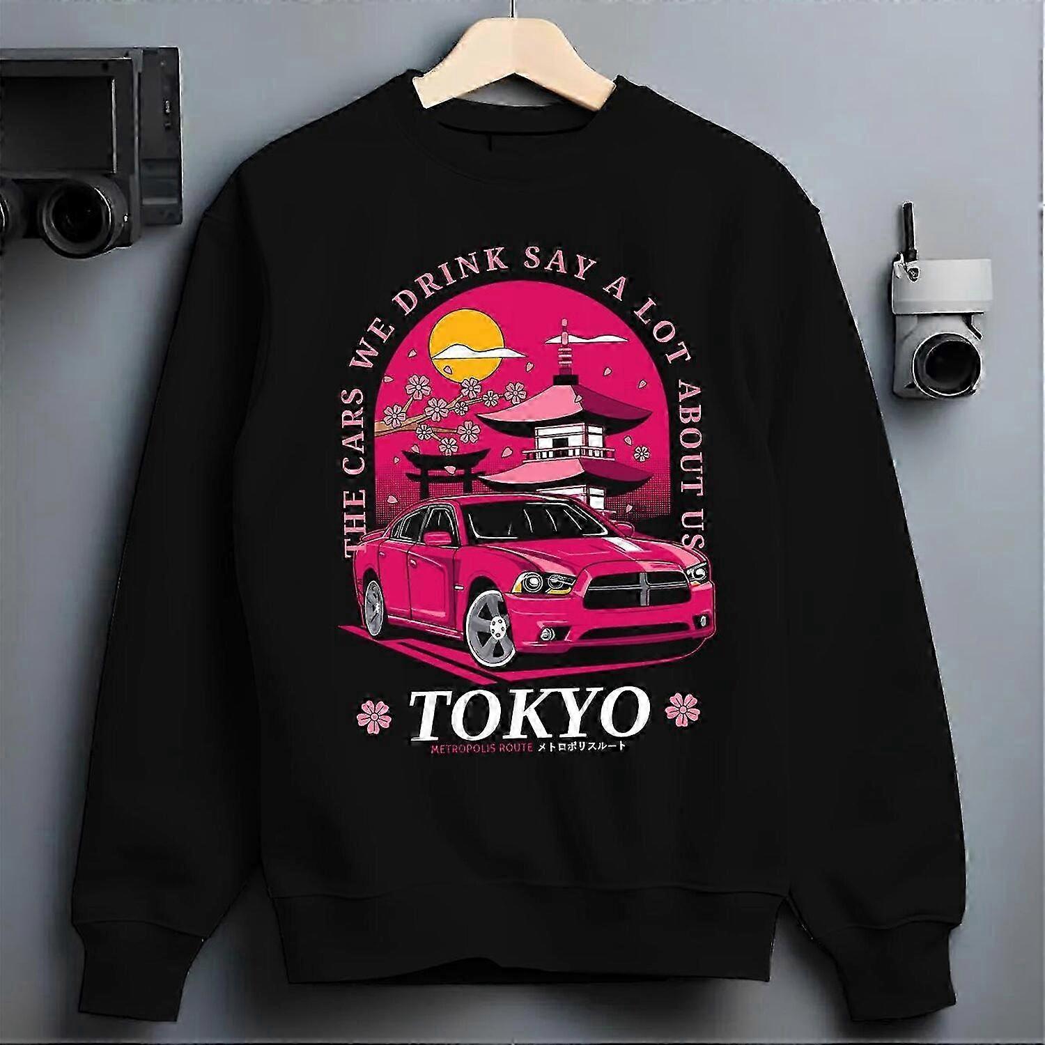 Tokyo Japan Bil Crewneck Tröja