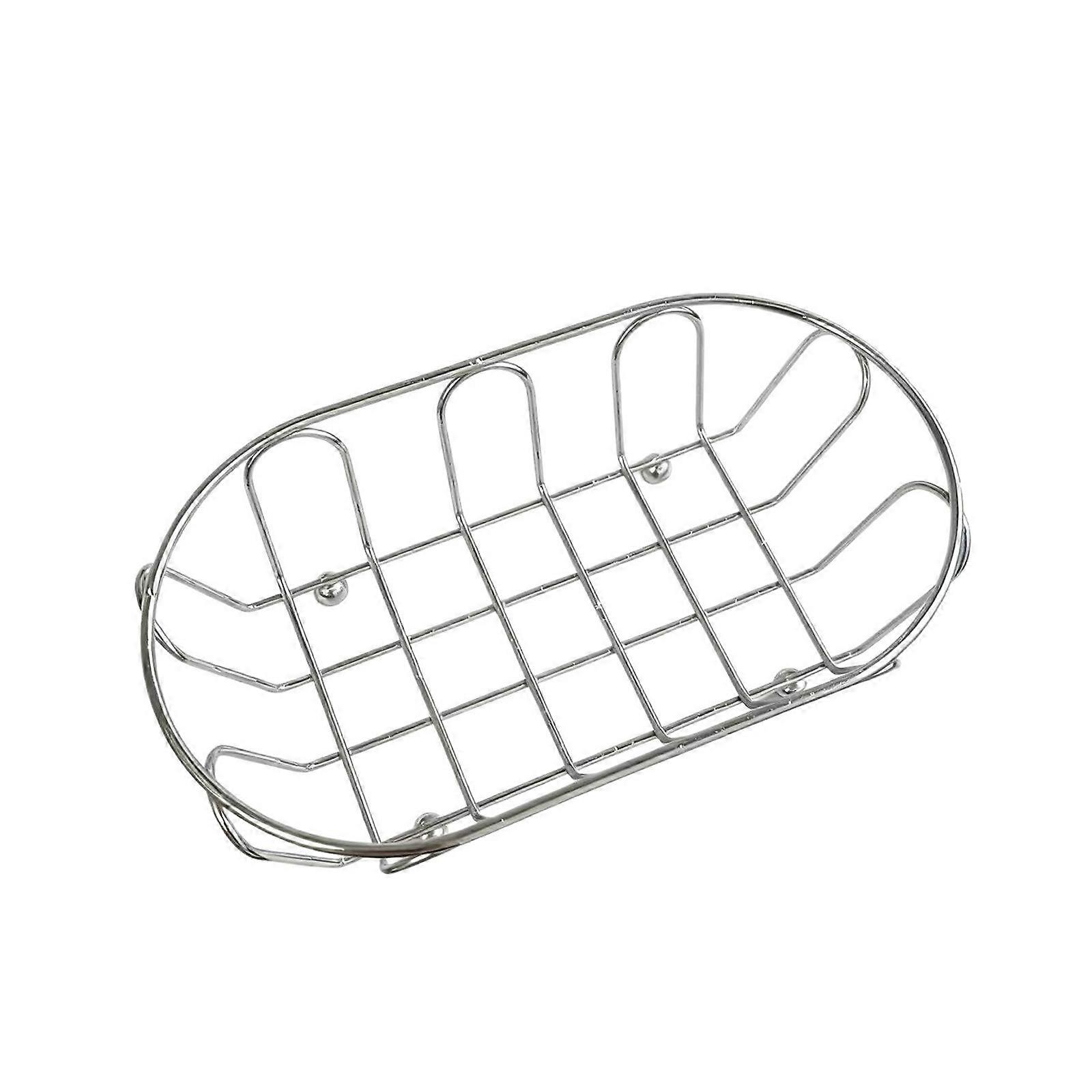 Japanese Minimalist Wrought Iron Storage Basket For Home Organization With Ventilated Design And Drainage Base Multicolor