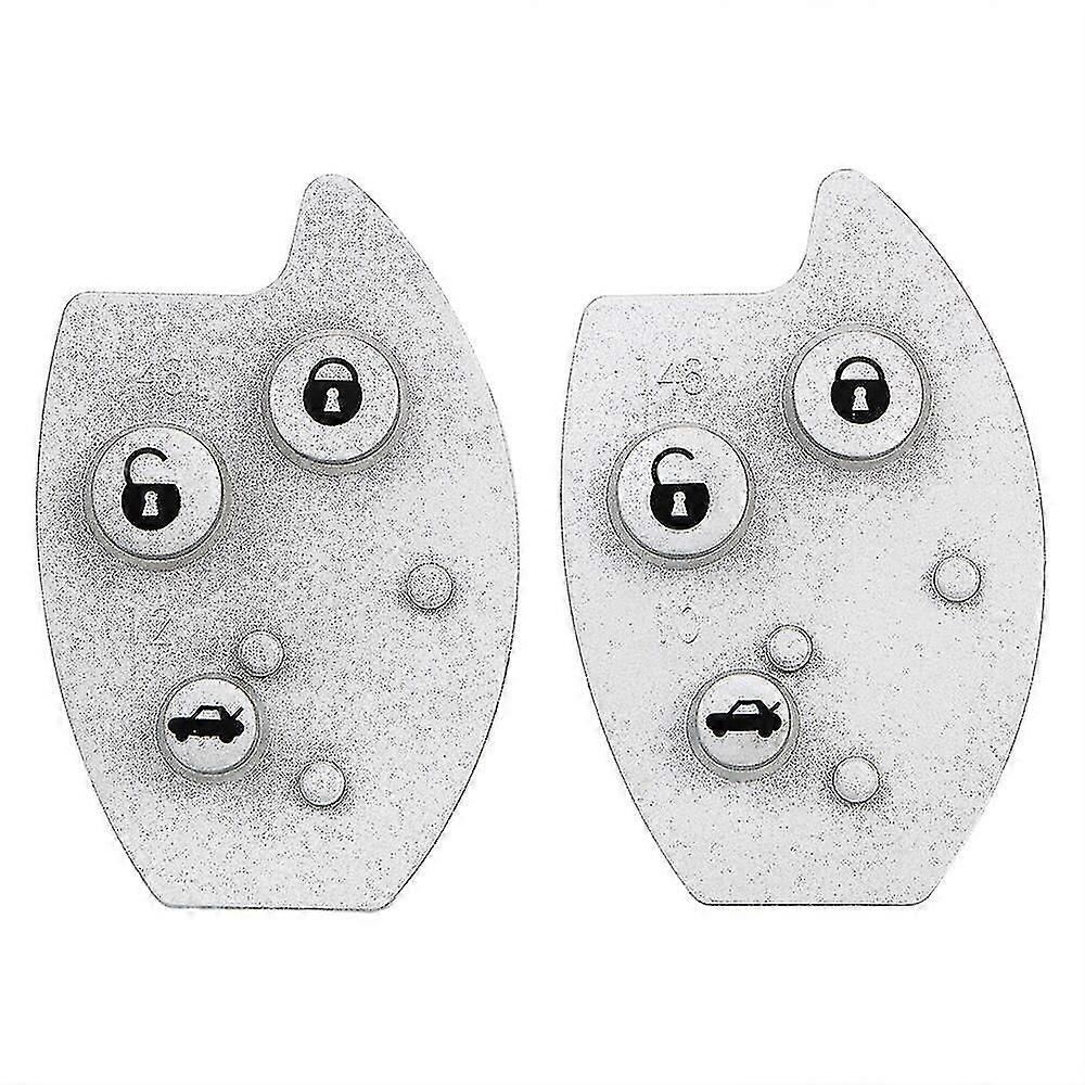 For Citroen Xsara C5 Key Shell Case Remote Control 3 Buttons Rubber Button Pad Key Pad Replacement Auto Parts Car Key Pad