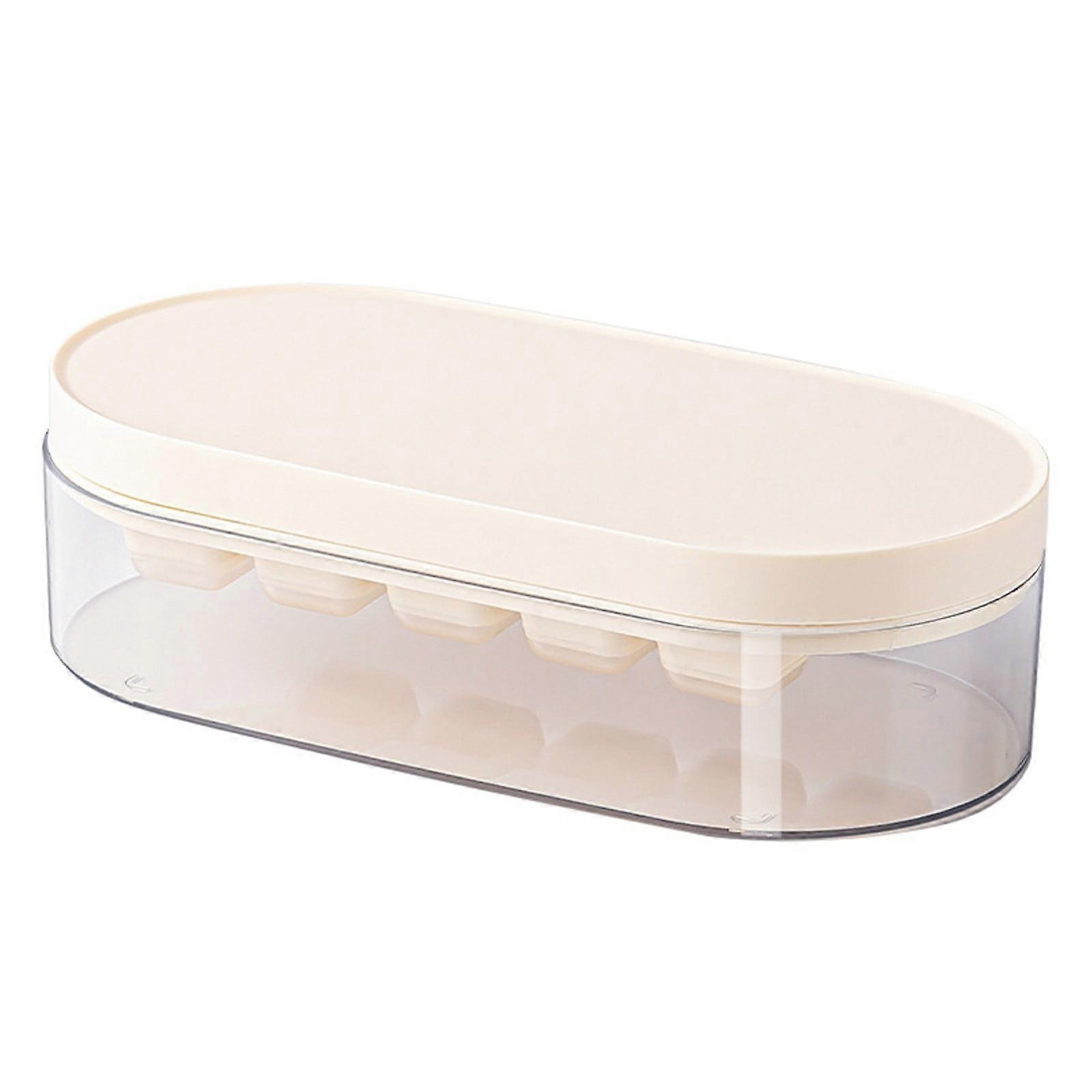 Food Grade Ice Cube With Lid Easy To Store Ice Tray Mini Pressable Ice Cubes Home Necessities