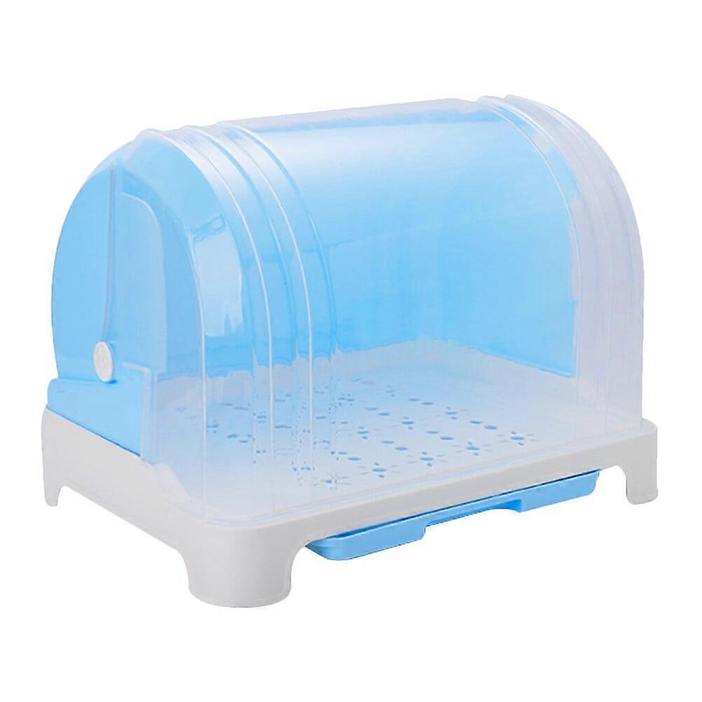 Dish Drying Rack with Lid Nursing Bottle Storage Box Cup Plate Drying Tray