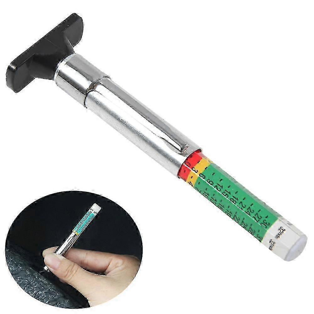 2pcs 25mm Car Tyre Measuring Pen Universal Tire Tread Pattern Depth Measuring Tool Automotivetire Depth Feeler Gauge Thickness Gauges