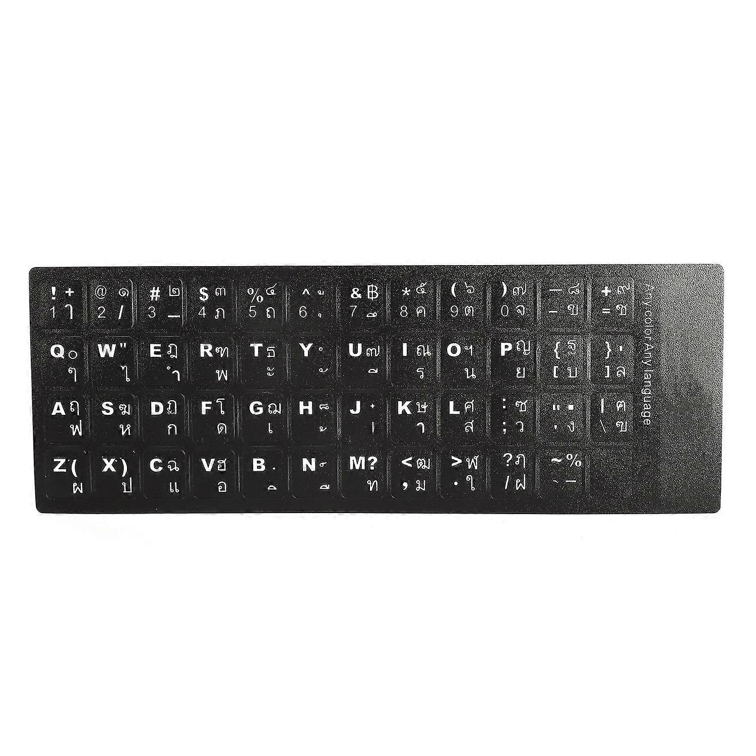 Thai Keyboard Sticker Replacement Keyboard Sticker for Desktop Computer Laptop Accessory