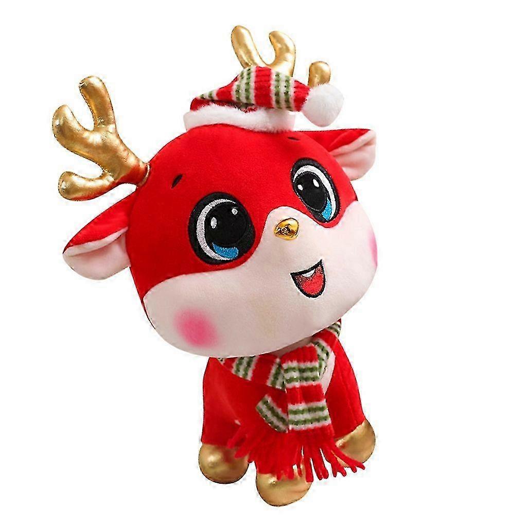 Christmas Reindeer Plush Toy for Kids with Soft Material