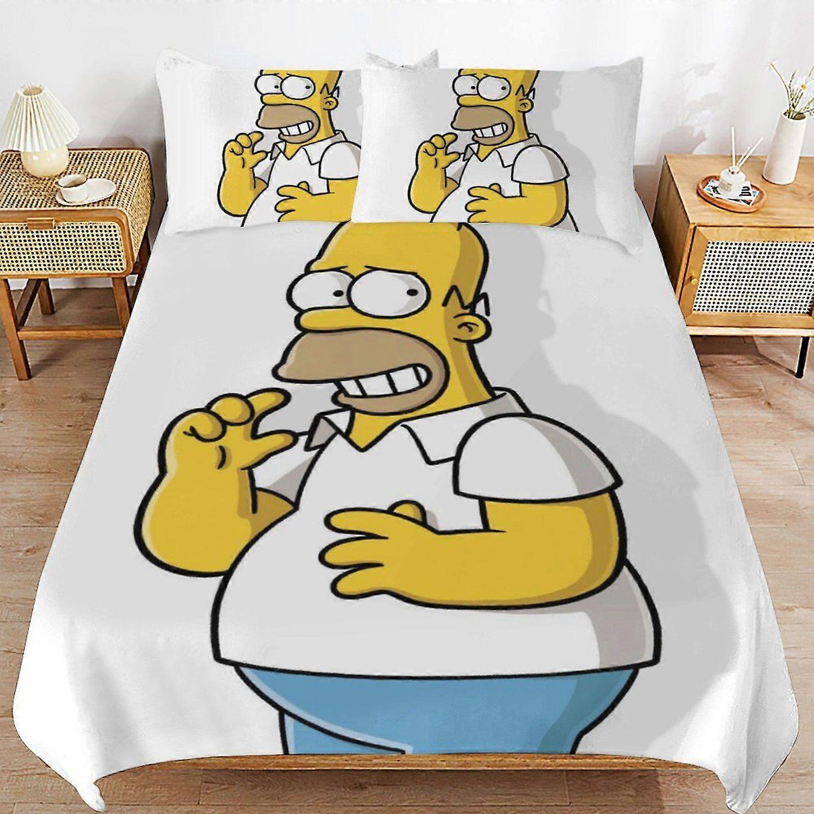 w350 Simpsons  La pelcula Wrinkle Free Fabric Soft Sleep Ready Zipper Closure Threaded Finish Duvet Cover Sets Style i350