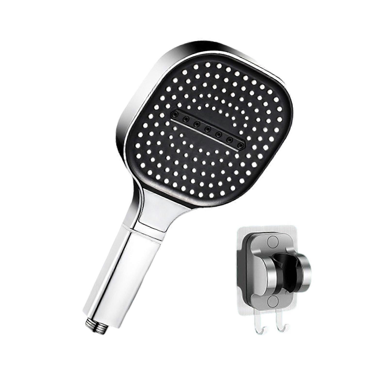 Universal 13cm Shower Head with Not  Clogging Nozzles Universal Shower interfaces ABS for High Pressure Bathroom Use Multicolor