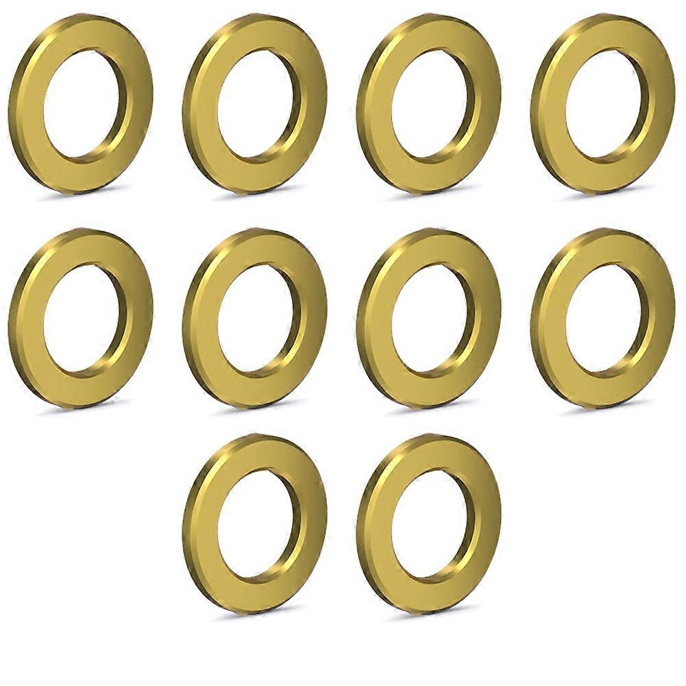 10pcs M5 Bicycle Titanium Flat Washer Universal Golden