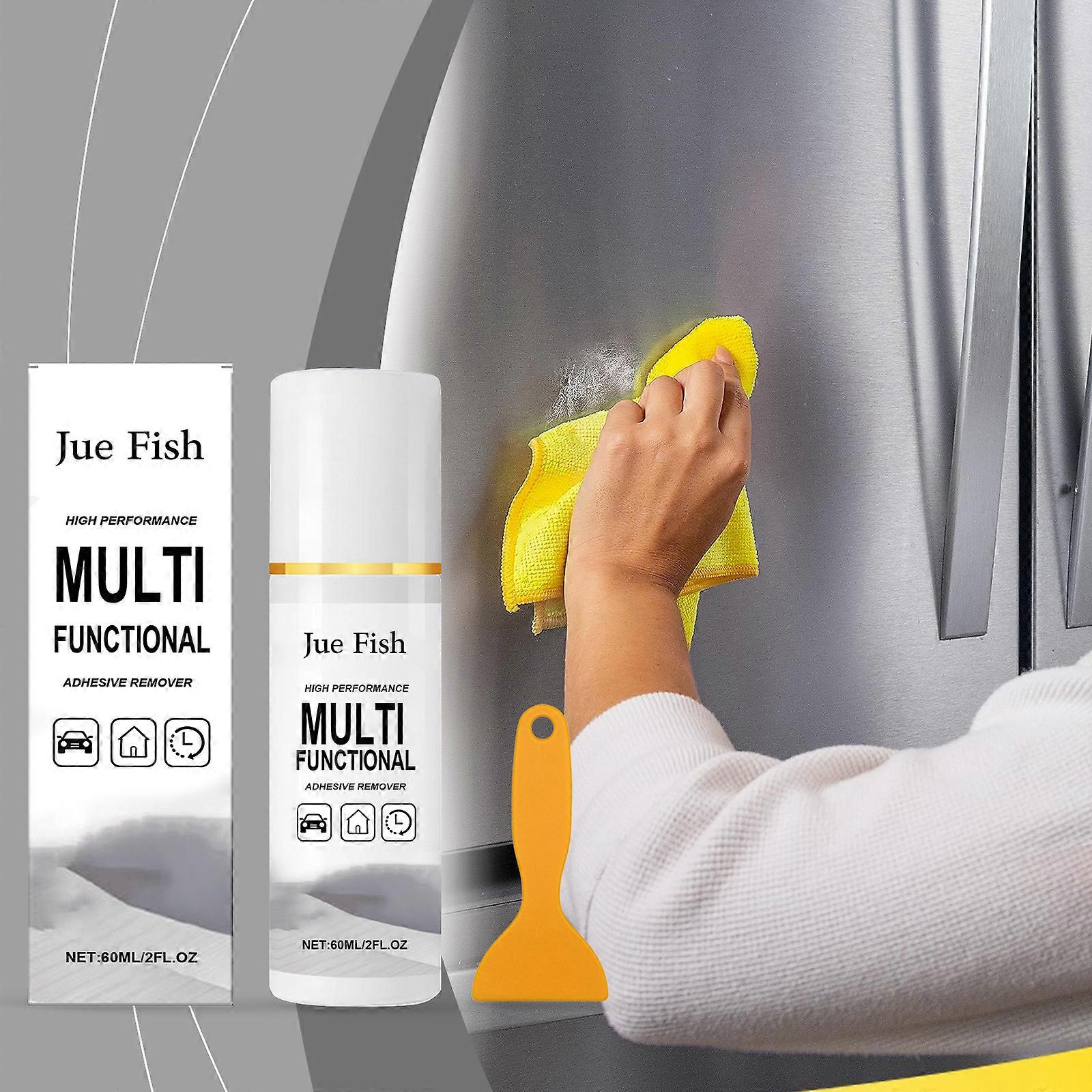 Jue Fish Multi-Purpose Adhesive Cleaner, Suitable For Both Home And Car Use, Gently Dissolves And Effectively Removes Glue Stains
