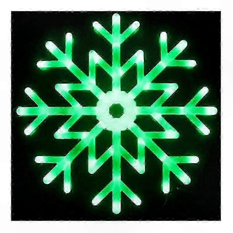 Suspension lumineuse LED multicolore en forme de flocon de neige de 40 cm