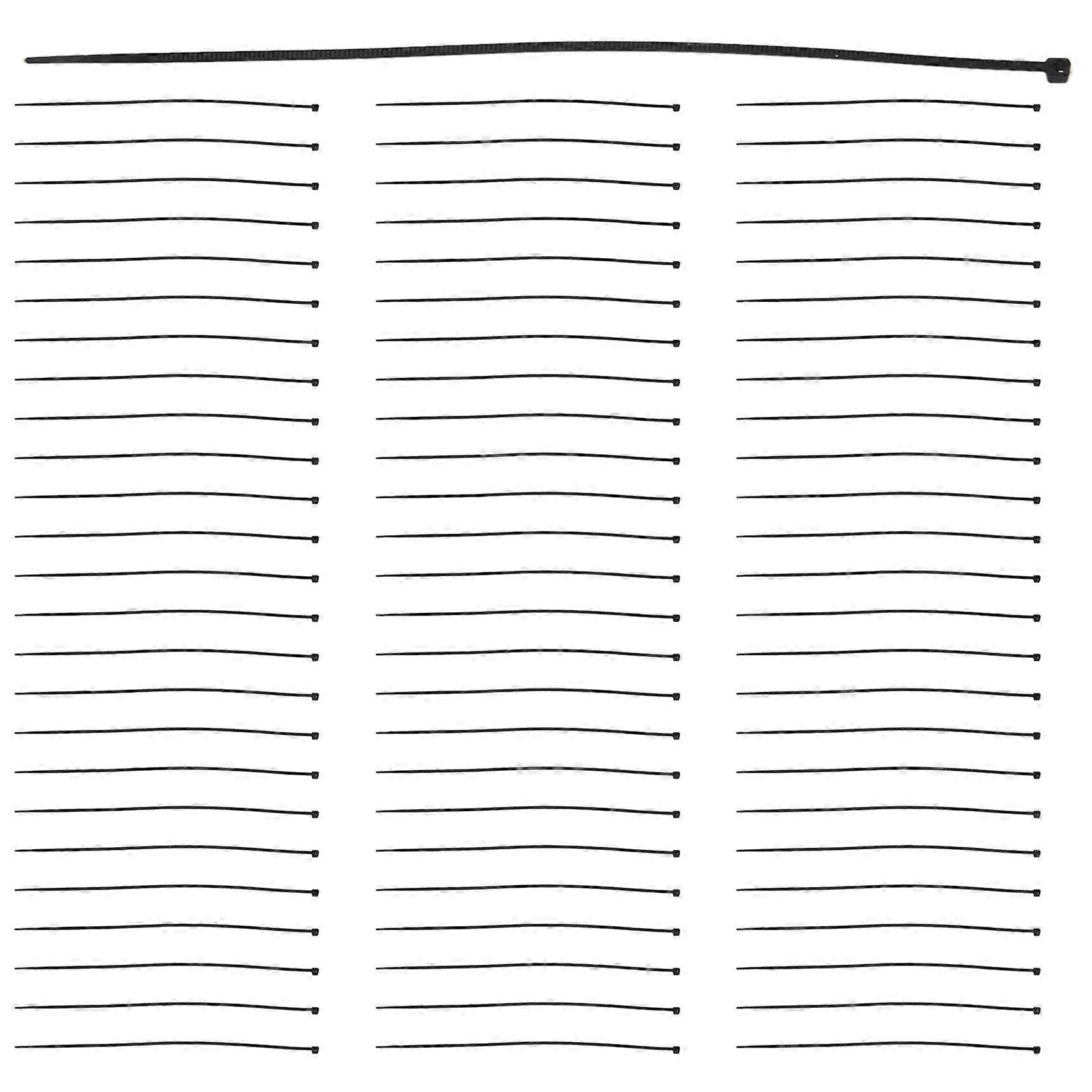 2000 X Thin Black Cable Tidy Ties Zip Ties Cord Strap Wrap 200mm X 3mm