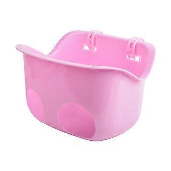 Cesta de bicicleta para niños con asiento de muñeca para un montaje seguro que promueve la diversión y la seguridad para que los niños pequeños jueguen al aire libre. Púrpura