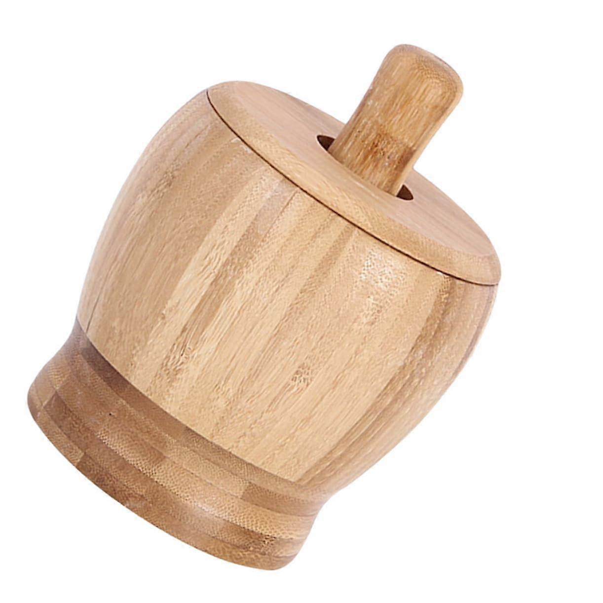 Ergonomic Mortar and Pestle Set with Garlic Press Lid for Easy Spice and Herb Grinding