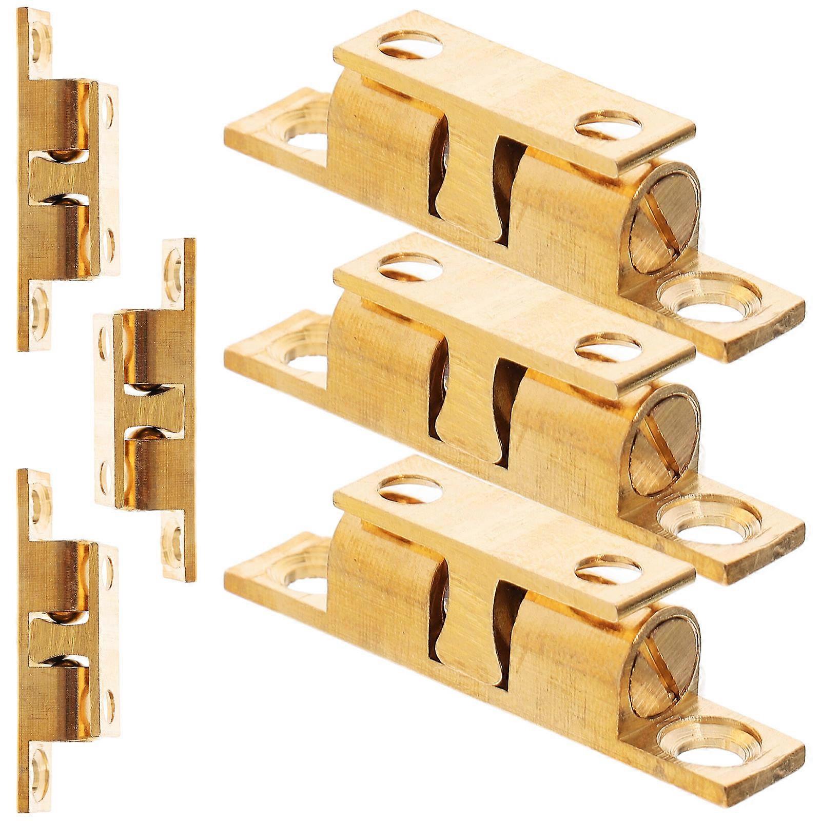Ball Catch for Cabinet Doors Brass Latch for Wardrobe 12Pcs Pack