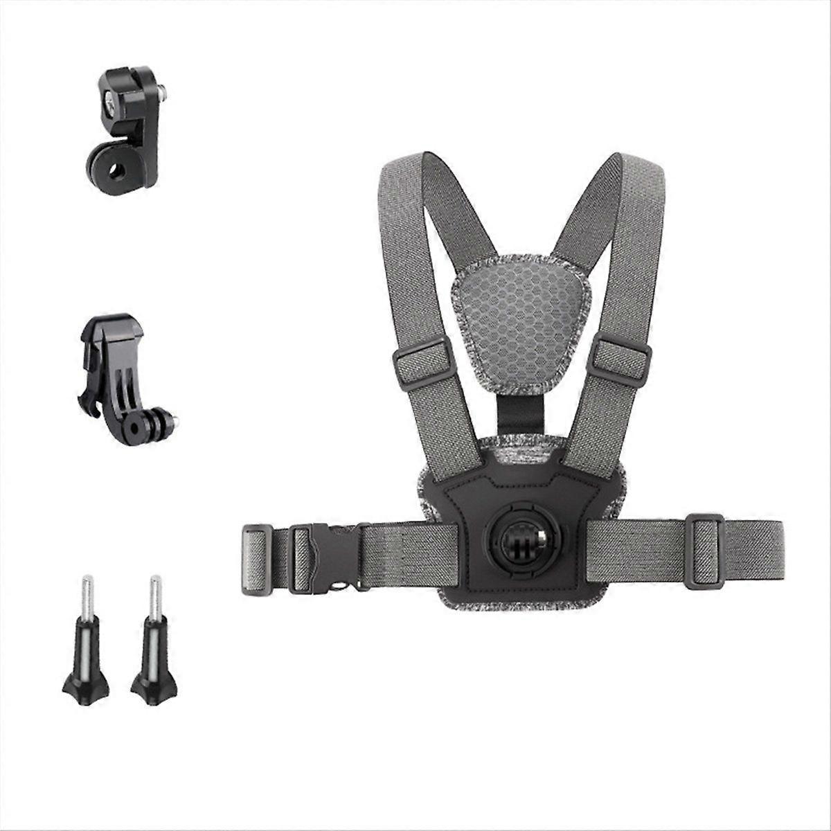 Adjustable Chest Mount Harness Strap for Action Camera Accessories Combo A