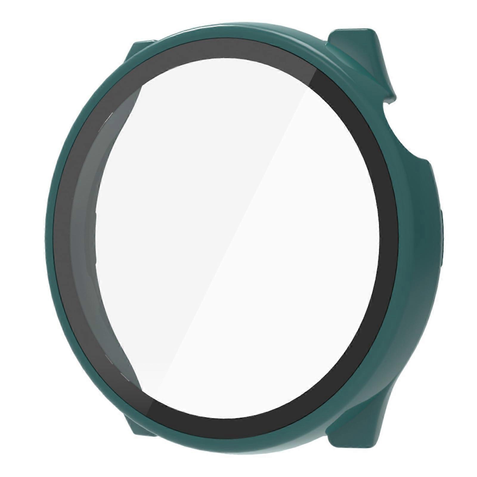 Smartwatch Screen Protector and Protective Case, Full Coverage Tempered Glass, Scratch Resistant, Green