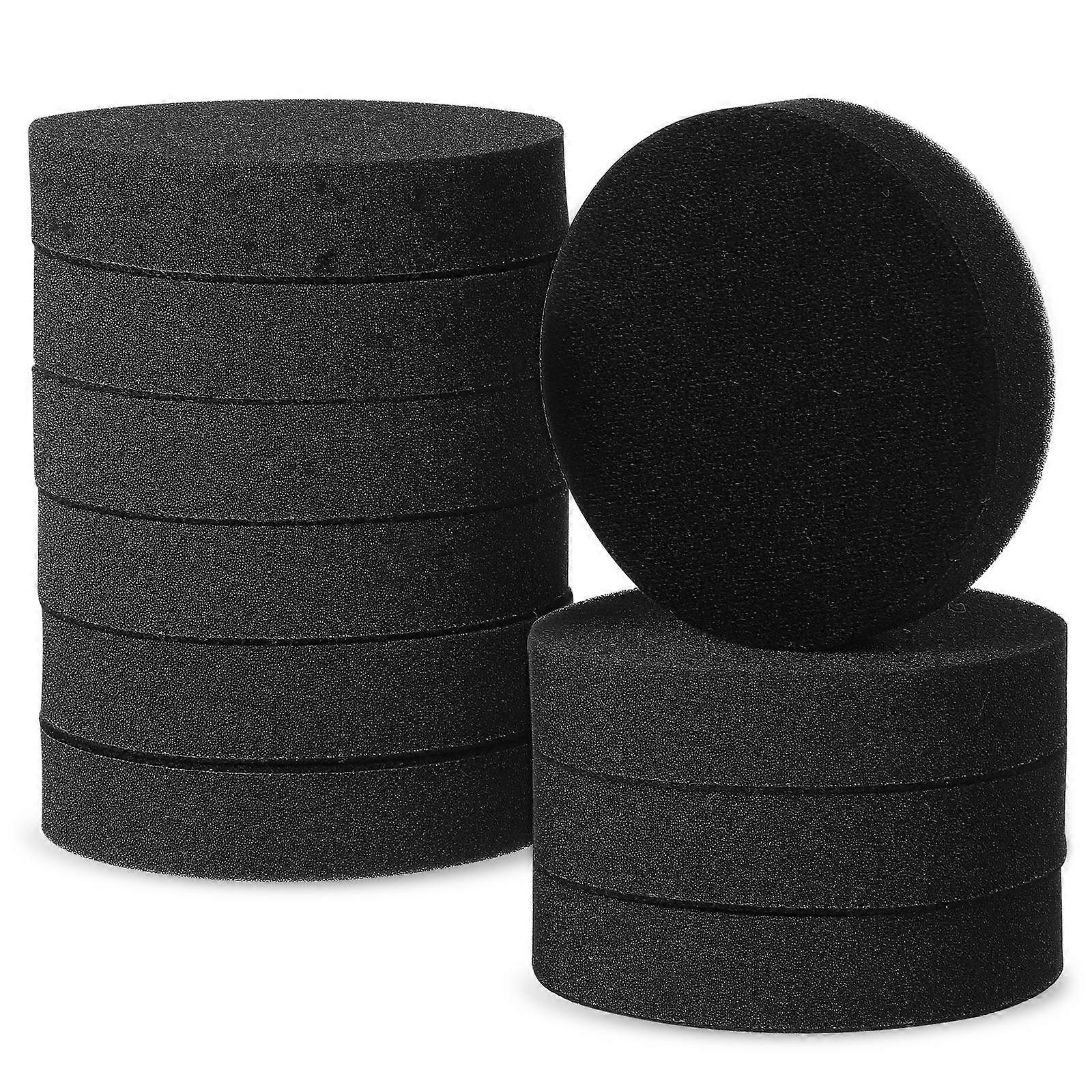 Black Sponge Buffer Backing Pads High Density for Sanding Use 10pcs Soft Cushion Polishing Tools