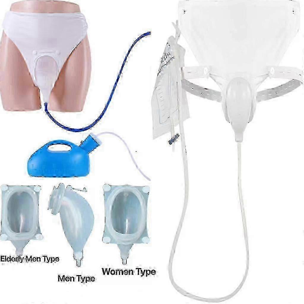 Incontinence urine collector for elderly, 3 silicone types set