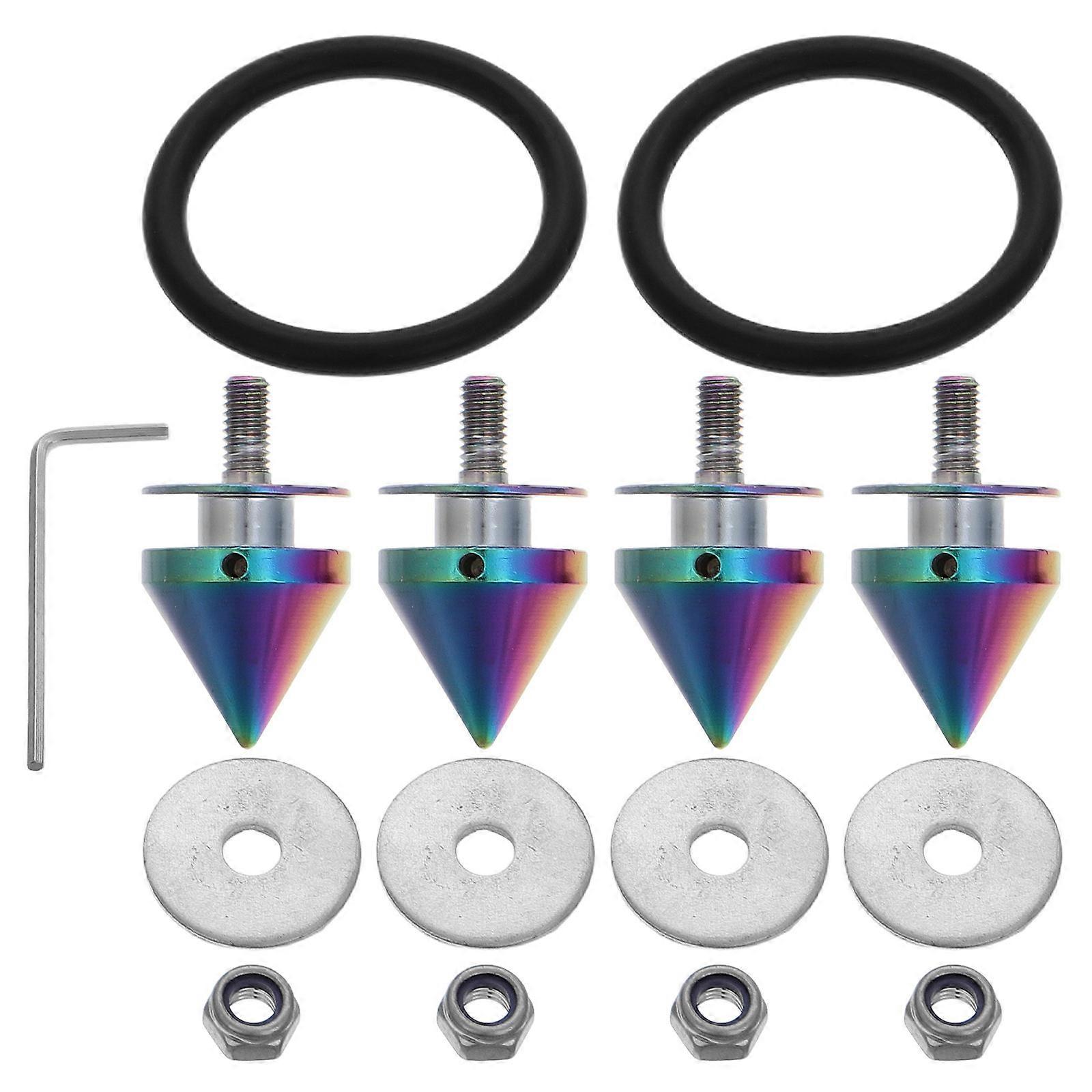 Car Bumper Quick Release Screw Kit Front Fasteners 1Set Assorted Color
