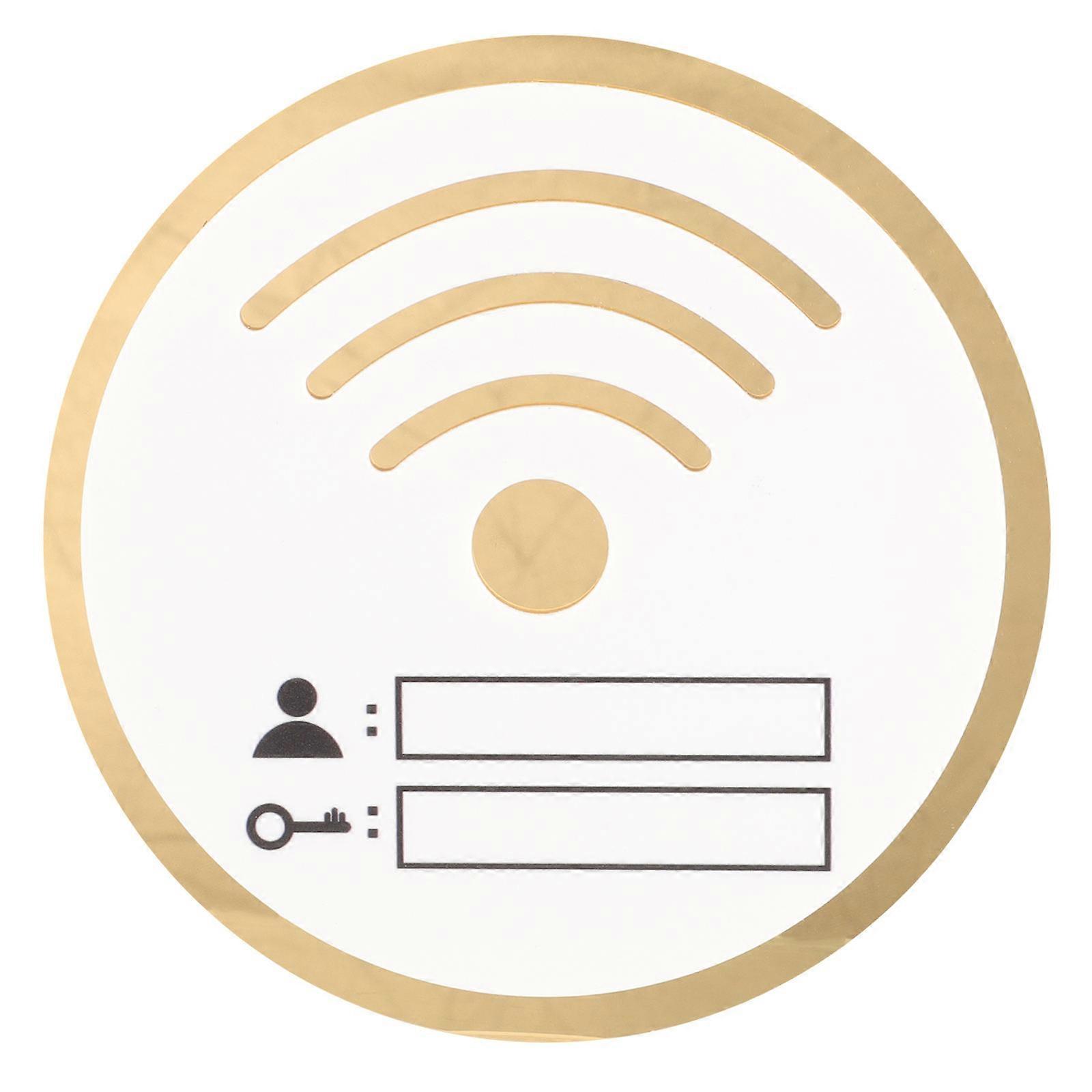 Acrylic WiFi Password Sign for Shop Rewritable Account and Password