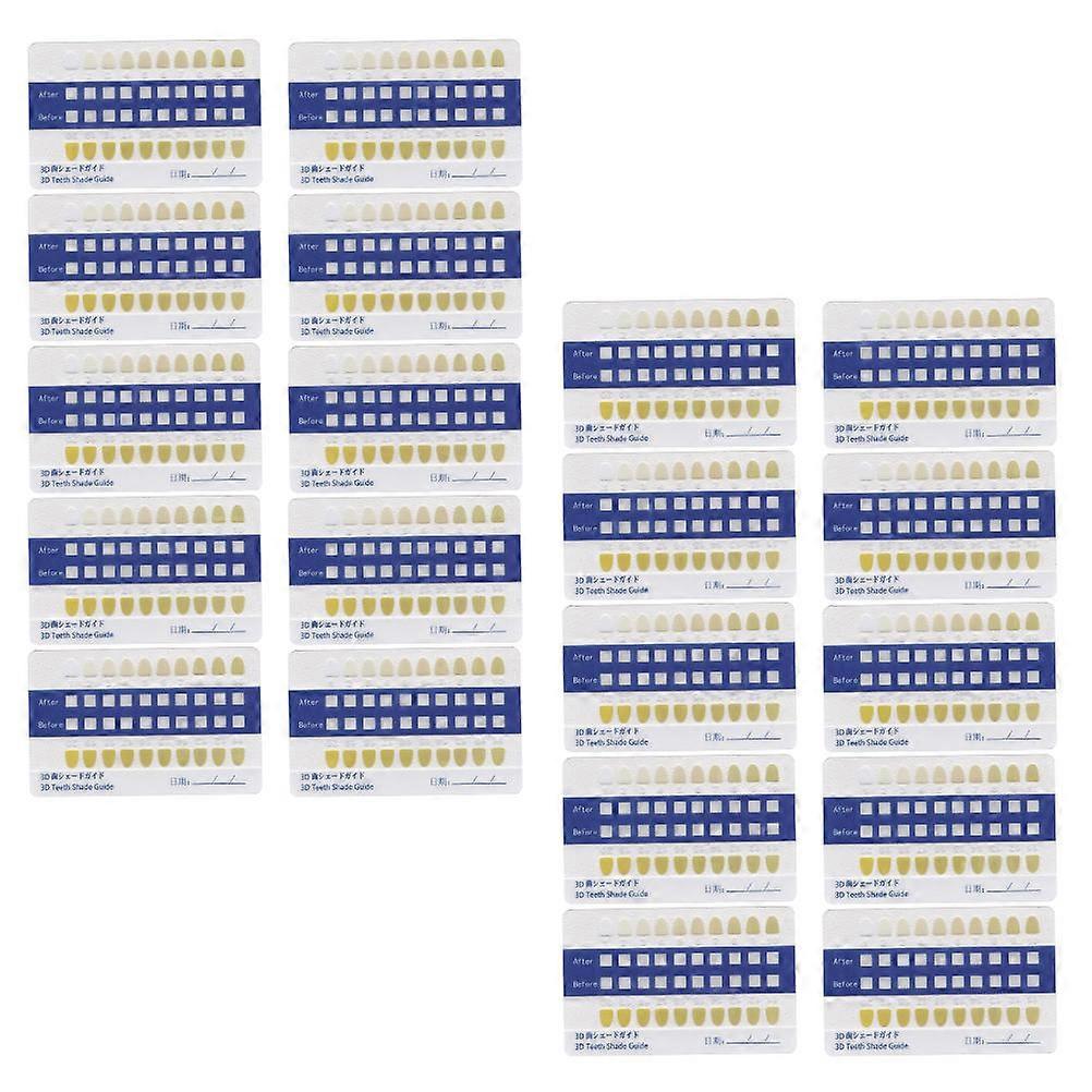 Tooth Color Contrast Cards Set for Use with 1Set Easy Use PVC
