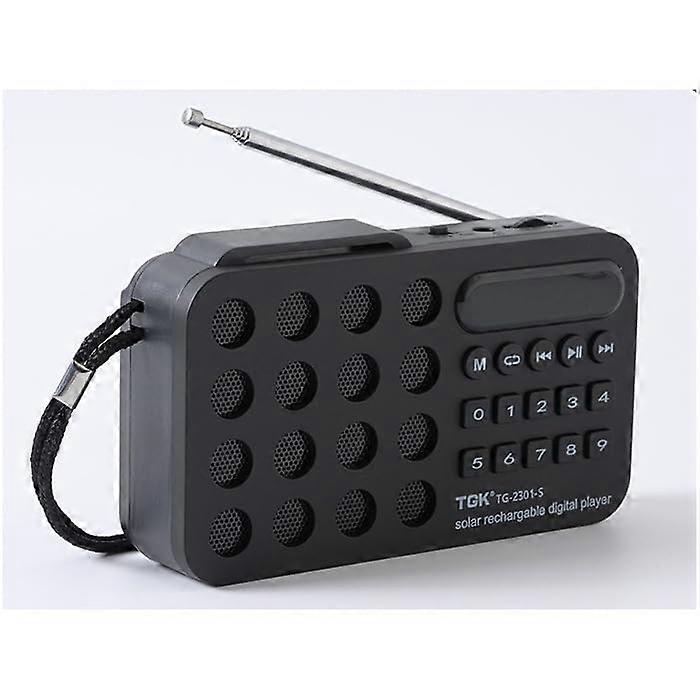 Rechargeable Portable FM Radio Mini Solar Bluetooth Wireless Speaker USB TF Card MP3 Music Player FM Radio Receiver